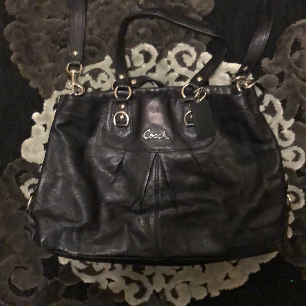 Black coach purse. Gently used, in great condition
